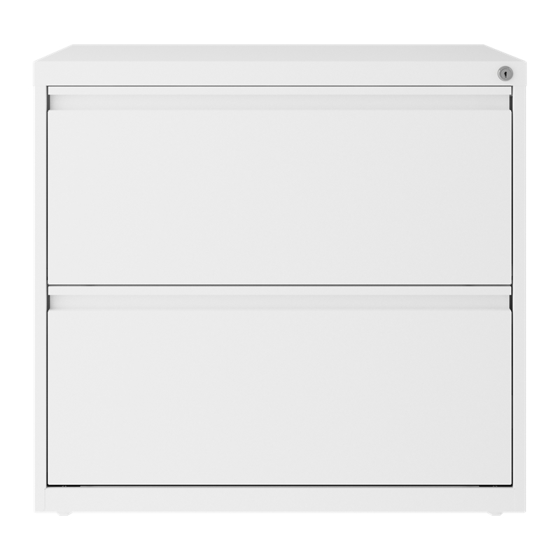Home Square 2-Piece Set with Mobile Desk & File Cabinet in White