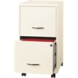 Home Square 2-Piece Set with Mobile Desk & 2 Drawer Smart Vertical File Cabinet
