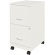 Home Square 2-Piece Set with Mobile Desk & 2 Drawer Smart Vertical File Cabinet