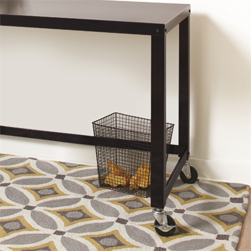 Home Square 2-Piece Set with Mobile Desk and 18