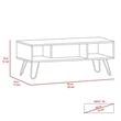 Home Square 2-Piece Set with Bar Cart Cabinet and Coffee Table