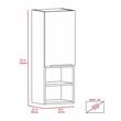 Home Square 2-Piece Set with Linen Bathroom Cabinet and Medicine Cabinet
