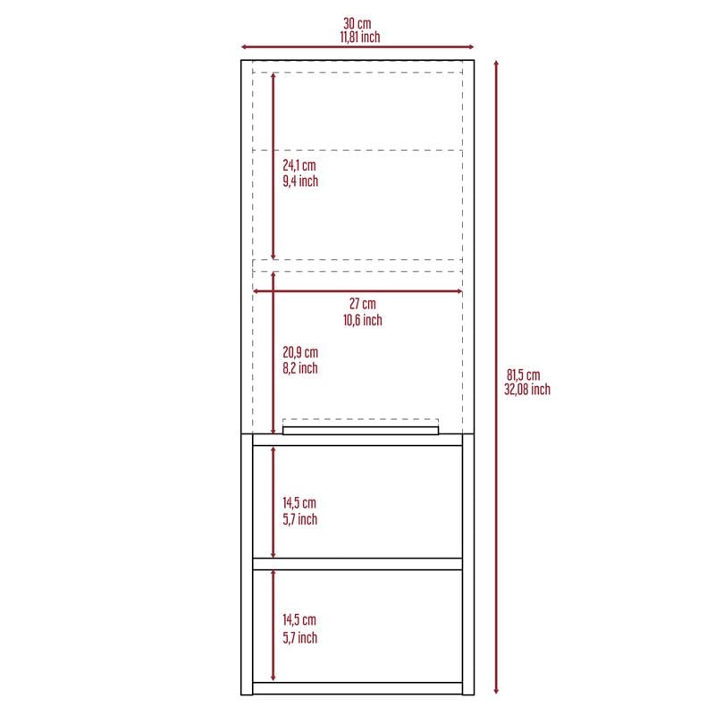 Home Square 2-Piece Set with Linen Bathroom Cabinet and Medicine Cabinet