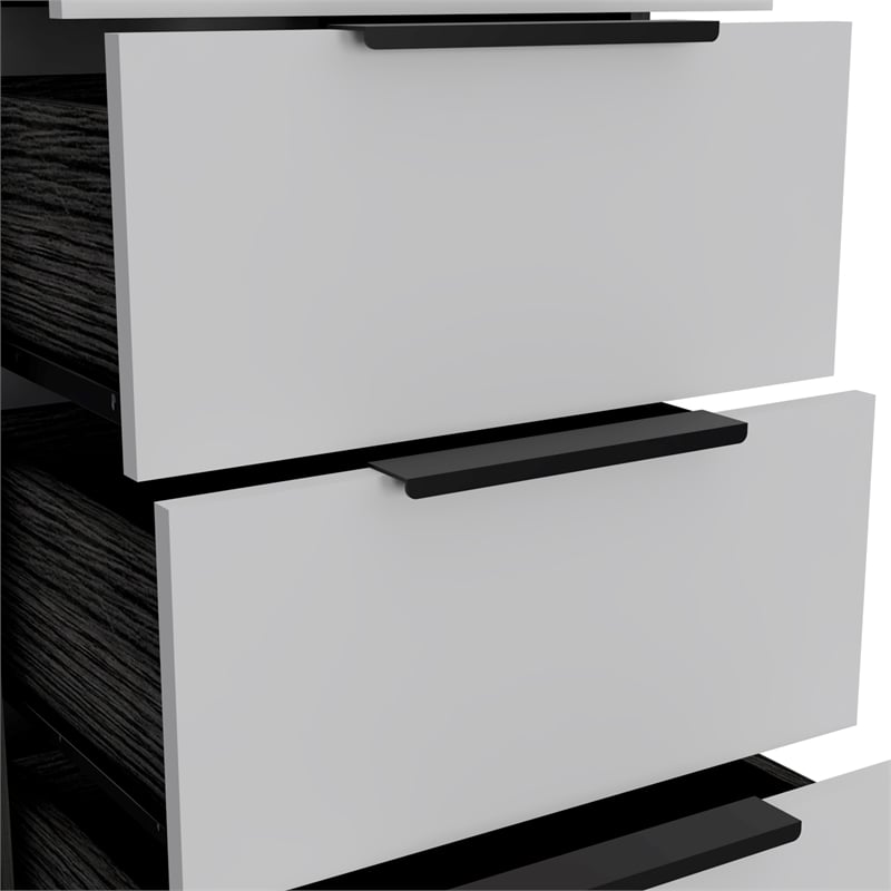 Home Square 2-Piece Set with Four Drawer Dresser and 5 Drawers Dresser