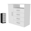 Home Square 2-Piece Set with Four Drawer Dresser and 5 Drawers Dresser