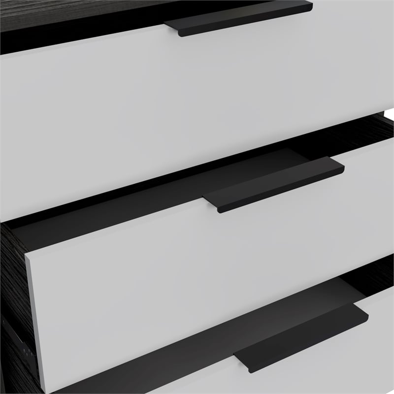 Home Square 2-Piece Set with Four Drawer Dresser and 3 Drawers Dresser