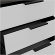 Home Square 2-Piece Set with Four Drawer Dresser and 3 Drawers Dresser