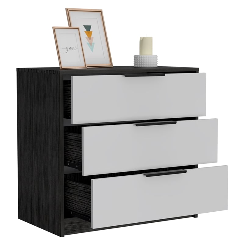 Home Square 2-Piece Set with Four Drawer Dresser and 3 Drawers Dresser