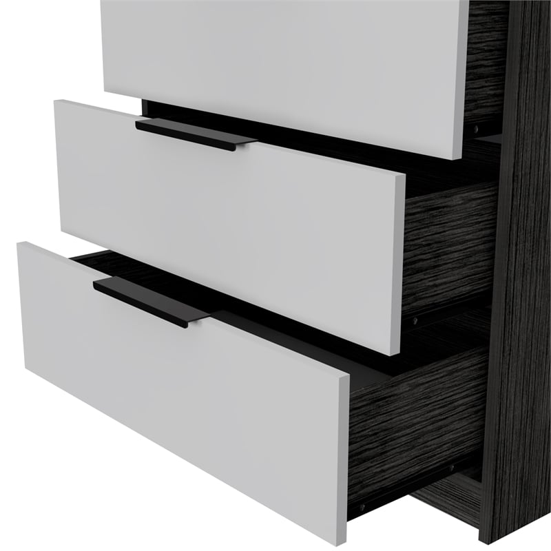 Home Square 2-Piece Set with Four Drawer Dresser and 3 Drawers Dresser