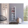 Home Square 2-Piece Set with 3 Drawer Dresser and Shoe Rack With Mirror