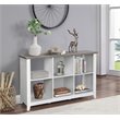 Home Square 2-Piece Set with 6-Shelf Storage Bookcase and Writing Desk