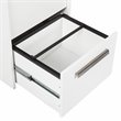 Home Square 2-Piece Set with Writing Desk and 4-Drawer Lateral File Cabinet