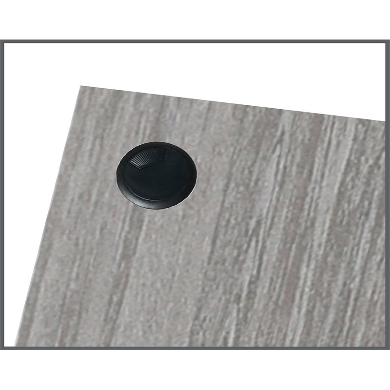 Home Square 2-Piece Set with 2-Door Storage Cabinet and Corner Desk