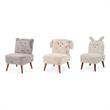 Animal Chairs 3 Pc Set