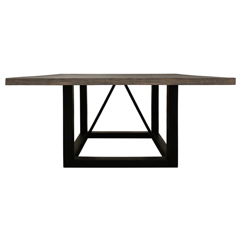 Home Square 9-Piece Set with Square Dining Table & 8 Side Chairs in Teal Blue