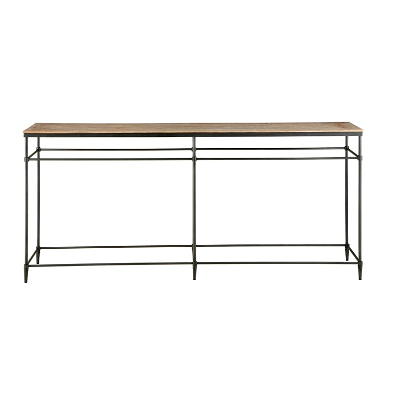 Home Square 2-Piece Set with Round Coffee Table and Sofa Console Table