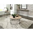Home Square 2-Piece Set with Round Coffee Table and Sofa Console Table