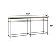 Home Square 2-Piece Set with Round Coffee Table and Sofa Console Table