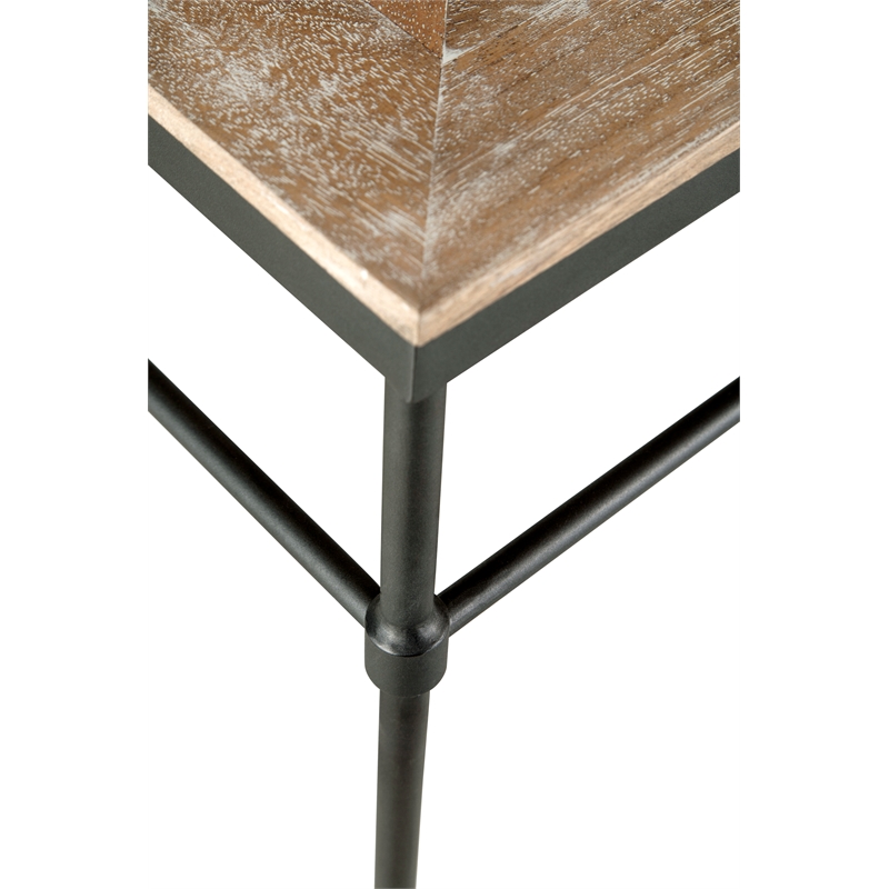 Home Square 2-Piece Set with Round Coffee Table and Sofa Console Table