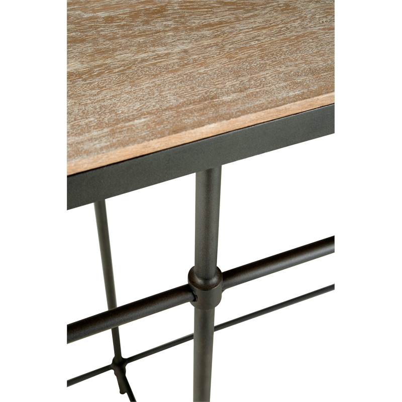Home Square 2-Piece Set with Round Coffee Table and Sofa Console Table