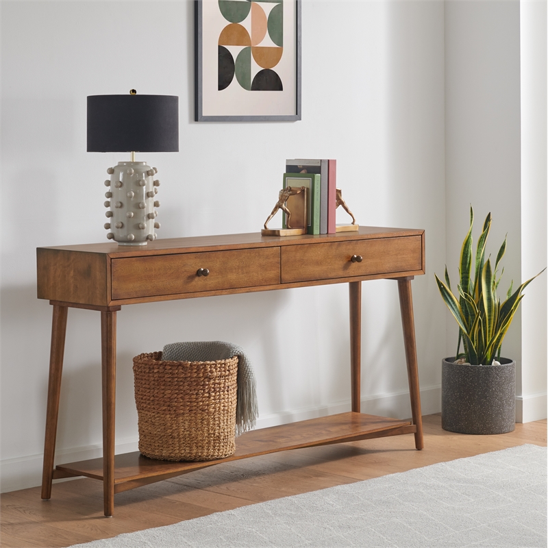 Home Square 4-Piece Set with Coffee Table & 2 End Tables & Console Table