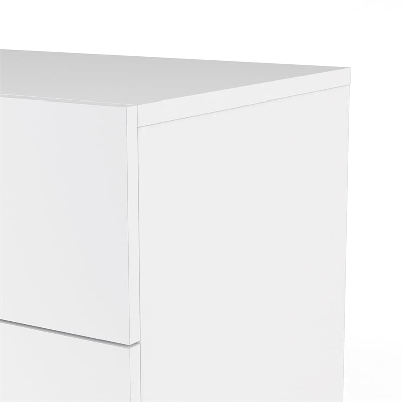 Home Square 2-Piece Set with Space Wardrobe and Double Dresser in White