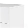 Home Square 2-Piece Set with Space Wardrobe and Double Dresser in White