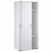 Home Square 2-Piece Set with Space Wardrobe and Double Dresser in White