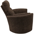 Home Square Polyester Swivel Glider Recliner in Brown - Set of 2