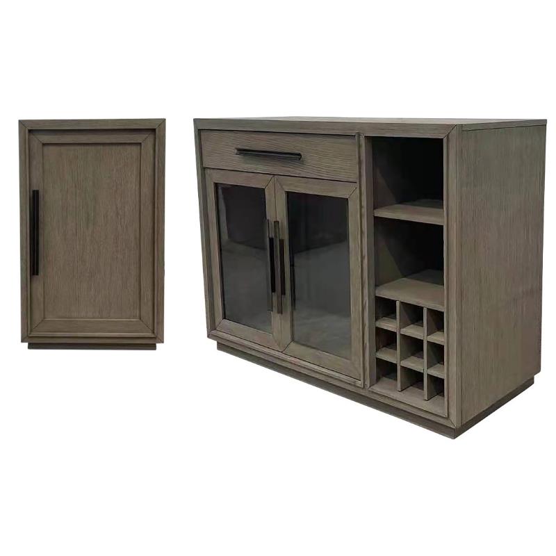Home Square 2-Piece Set with Dining Bar Cabinet & Buffet Tables Sideboards