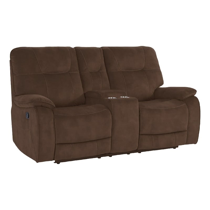 Home Square 3-Piece Set with Recliner & Loveseat & Sofa in Shadow Brown