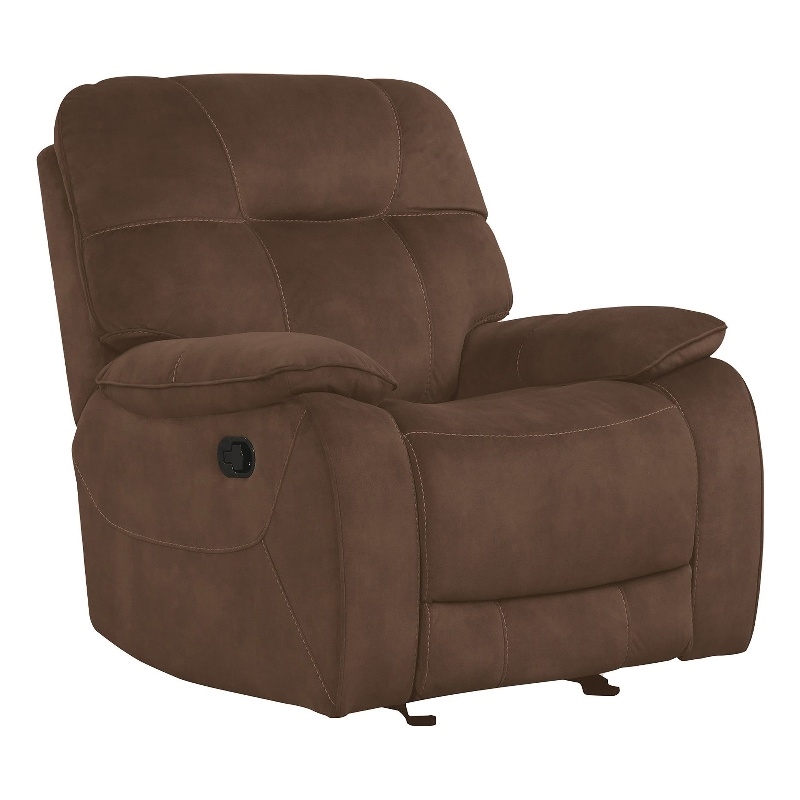 Home Square 3-Piece Set with Recliner & Loveseat & Sofa in Shadow Brown