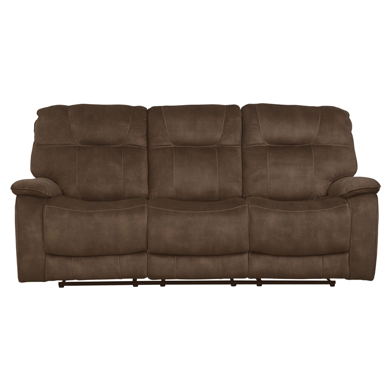 Home Square 3-Piece Set with Recliner & Loveseat & Sofa in Shadow Brown
