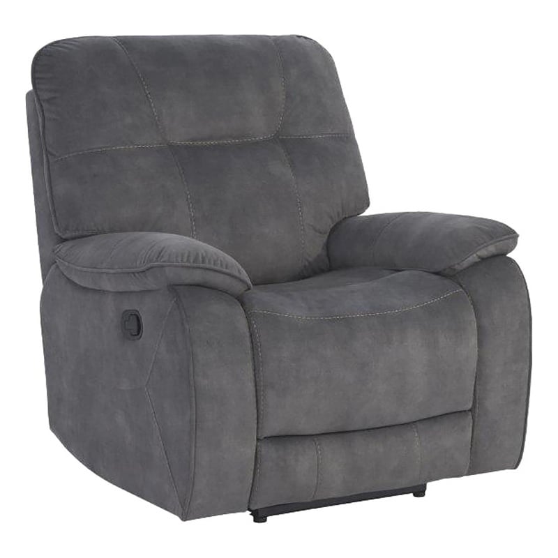 Home Square 3-Piece Set with Recliner & Loveseat & Sofa in Shadow Gray