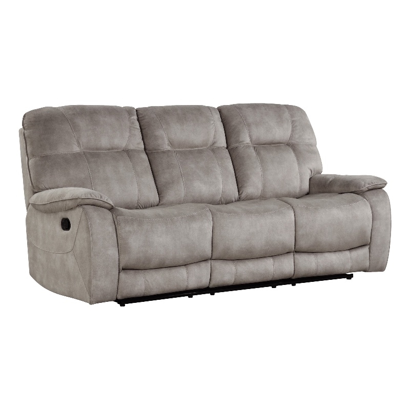 Home Square 3-Piece Set with Glider Recliner & Loveseat & Sofa in Natural