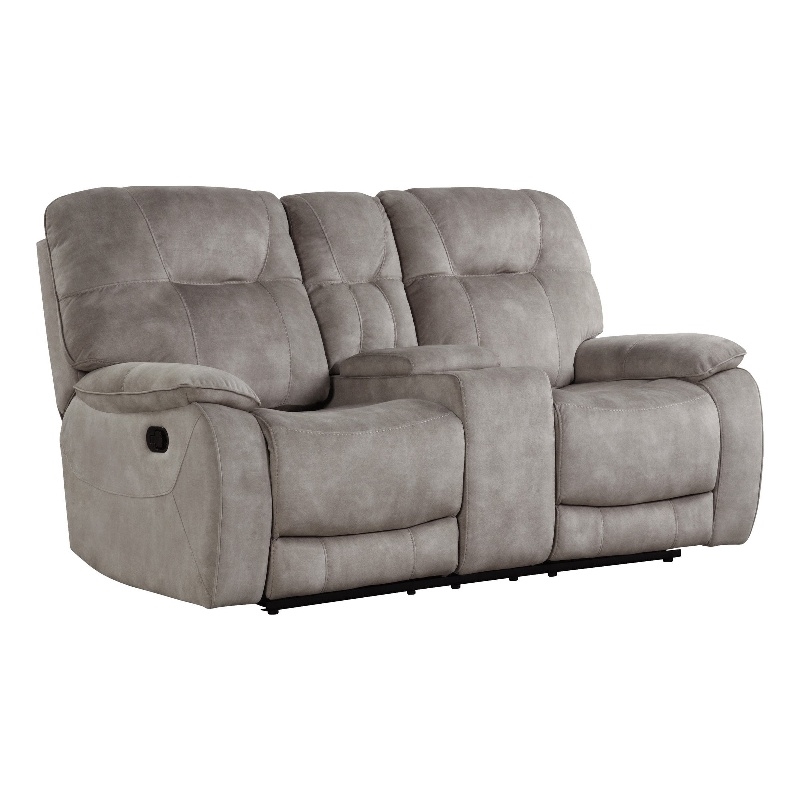 Home Square 3-Piece Set with Glider Recliner & Loveseat & Sofa in Natural