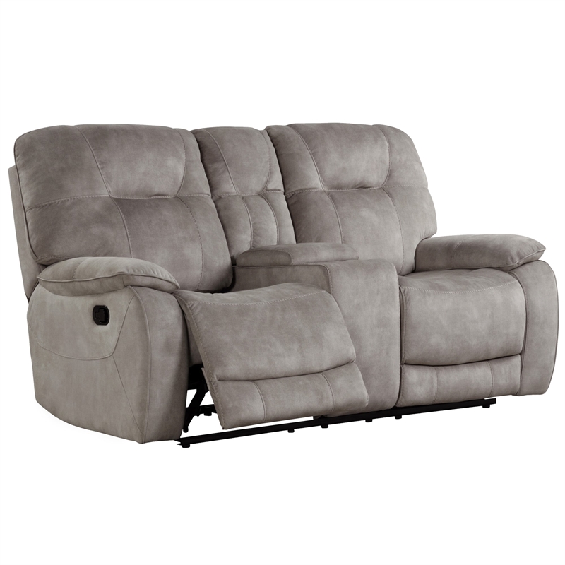 Home Square 3-Piece Set with Glider Recliner & Loveseat & Sofa in Natural