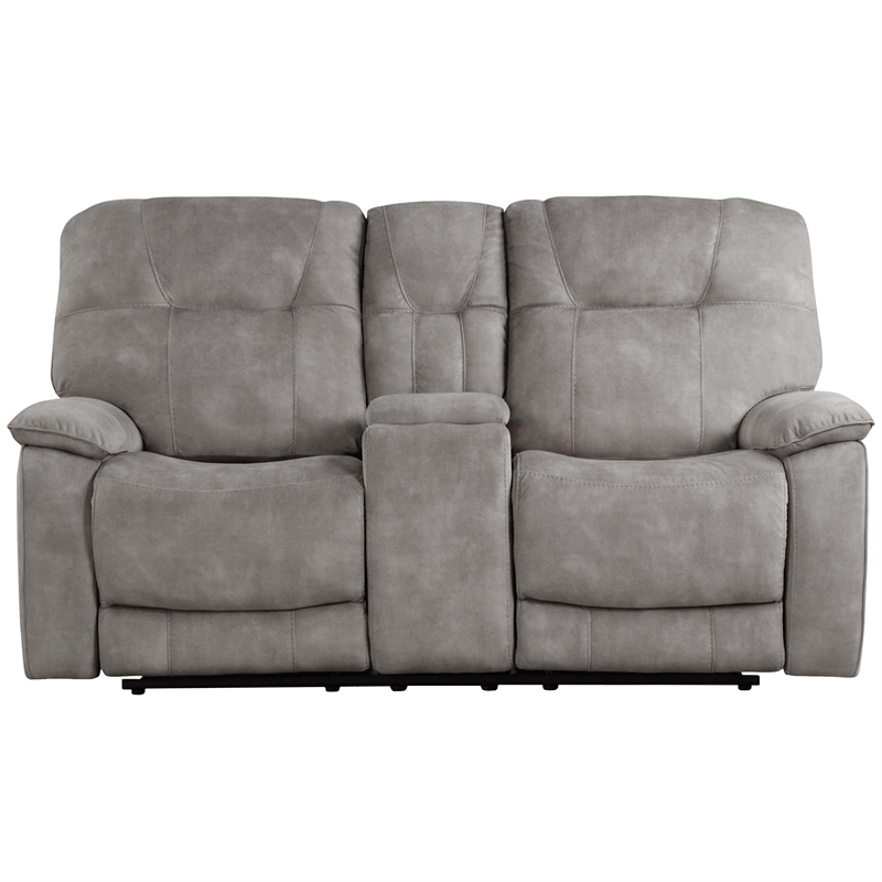 Home Square 3-Piece Set with Glider Recliner & Loveseat & Sofa in Natural