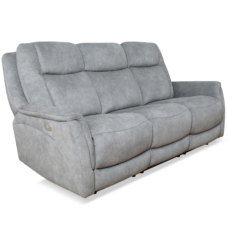 Home Square 3-Piece Set with Recliner & Loveseat & Sofa in Hudson Gray