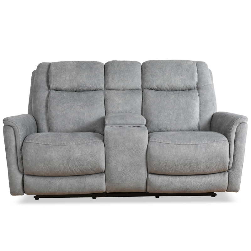 Home Square 3-Piece Set with Recliner & Loveseat & Sofa in Hudson Gray