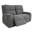 Home Square 3-Piece Set with Recliner & Loveseat & Sofa in Bizmark Gray