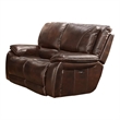 Home Square 3-Piece Set with Power Recliner & Loveseat & Sofa in Burnt Sienna