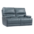 Home Square 3-Piece Set with Power Recliner & Loveseat & Sofa in Blue
