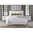 Home Square 3-Piece Set with Queen Platform Bed & 2 Nightstands in Shabby White
