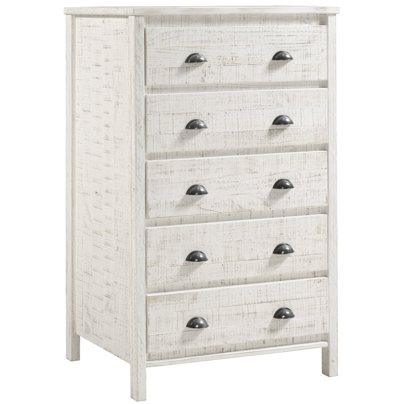 Home Square 5-Piece Set with Queen Bed & 2 Nightstands & Dresser & Chest