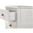 Home Square 3-Piece Set with 2 Nightstands and 5-Drawer Chest in Shabby White