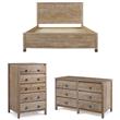 Home Square 3-Piece Set with Queen Bed & 5-Drawer Chest & 6-Drawer Dresser