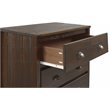 Home Square 3-Piece Set with Queen Bed & Chest & 6-Drawer Dresser in Walnut
