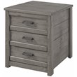 Home Square 4-Piece Set with Queen Bed & 2 Nightstands & Dresser in Gray