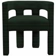 5 Piece Boulce Upholstered Dining Chairs and Bench Set in Green